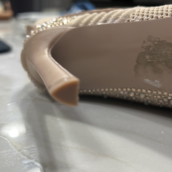 Steve Madden Maxwells Pointed Toe Knit Boot Beige sz6.5 - Picture 4 of 9